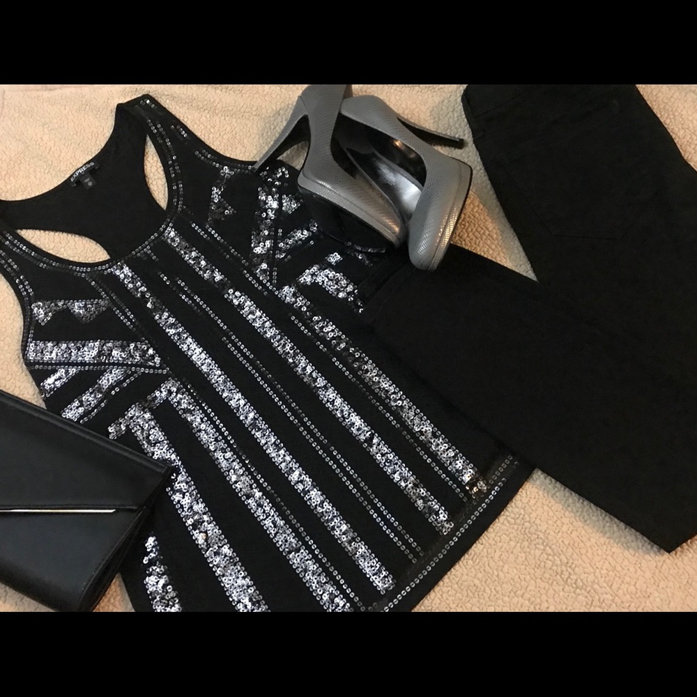 Express Black Sleeveless Top